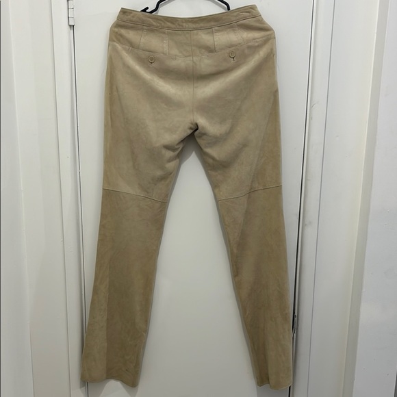 Rare vintage Calvin Klein Tan Suede Pants - Picture 3 of 3